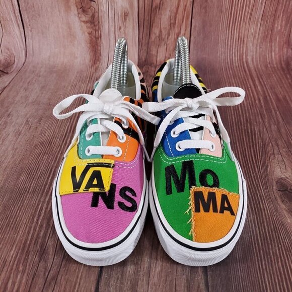 Vans MoMA Womens 6.5 Mens 5 Museum Of Modern Art Embroidered Shoes Sneakers - Picture 4 of 14